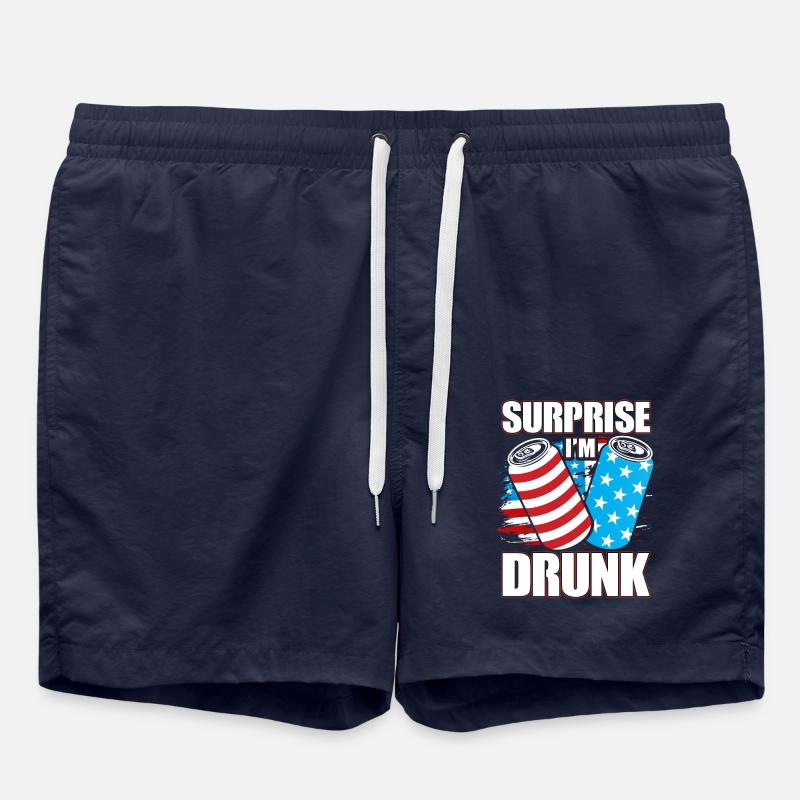 Surprise I'm drunk - Badeshorts - French Navy