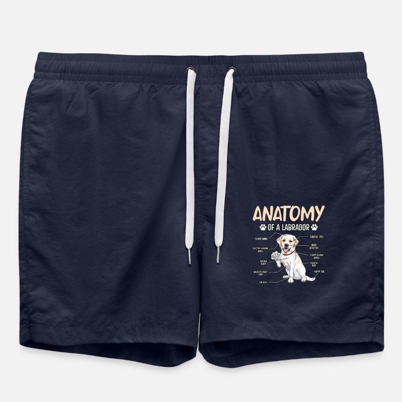 Anatomie du Labrador - Short de bain - bleu marine