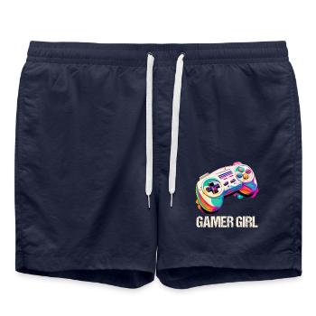 Gaming Console PC Gamer Girl Gamer Girl - Swim Trunks - french navy - Front - AI Model Male 185 light (185cm)