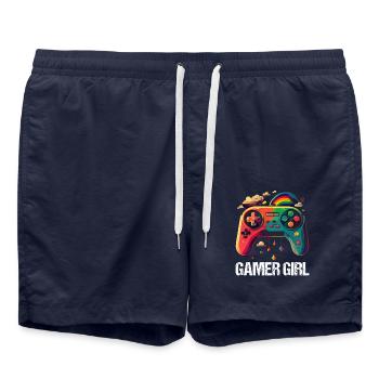 Gaming Console PC Gamer Girl Gamer Girl - Swim Trunks - french navy - Front - AI Model Male 185 light (185cm)