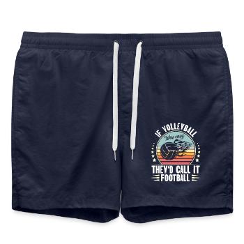 Volley-ball - Short de bain - bleu marine - Devant - AI Model Male 185 light (185cm)