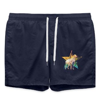 Labrador - Short de bain - bleu marine - Devant - AI Model Male 185 light (185cm)