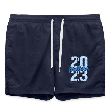 Matura Jeunes Filles Femmes et Hommes Matura 2023 - Short de bain - bleu marine - Devant - AI Model Male 185 light (185cm)