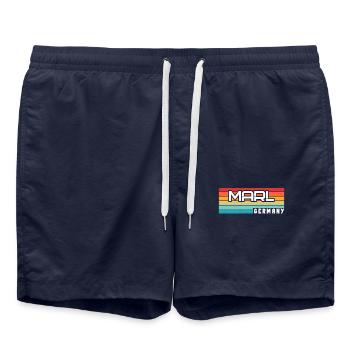 Marl Marlerin Marler Stadt Marl - Short de bain - bleu marine - Devant - AI Model Male 185 light (185cm)