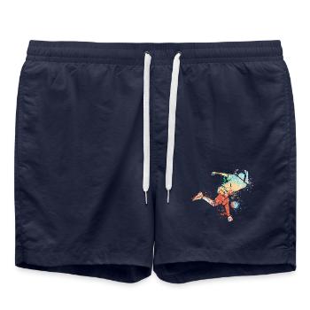 Cool Splash conception de bowling sportif pour les bowlers - Short de bain - bleu marine - Devant - AI Model Male 185 light (185cm)