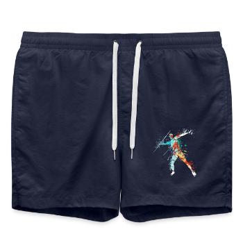 Conception du lanceur de javelot splash pour Javelinist - Short de bain - bleu marine - Devant - AI Model Male 185 light (185cm)