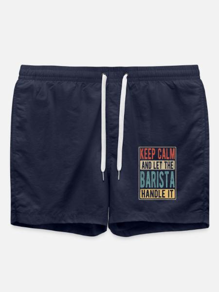 Barista Retro Gift - Swim Trunks - french navy