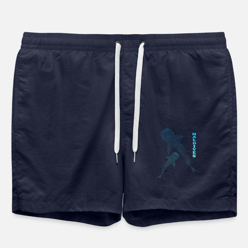 Walhai Malediven Requin baleine Maldives - Short de bain - bleu marine