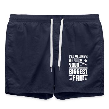 I'll always be your biggest fan Squash game - Swim Trunks - french navy - Front - AI Model Male 185 light (185cm)