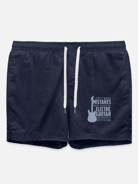 Vater mit E-Gitarre - Badeshorts - French Navy
