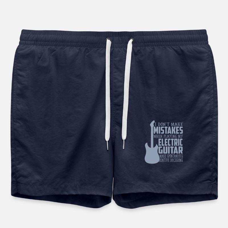Vater mit E-Gitarre - Badeshorts - French Navy