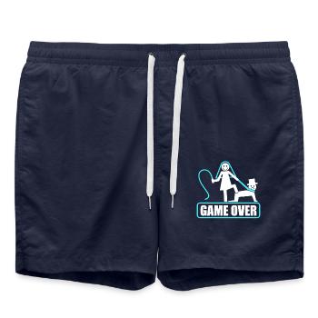Enterrement de vie de garçon grondant enterrement de vie de garçon - Short de bain - bleu marine - Devant - AI Model Male 185 light (185cm)