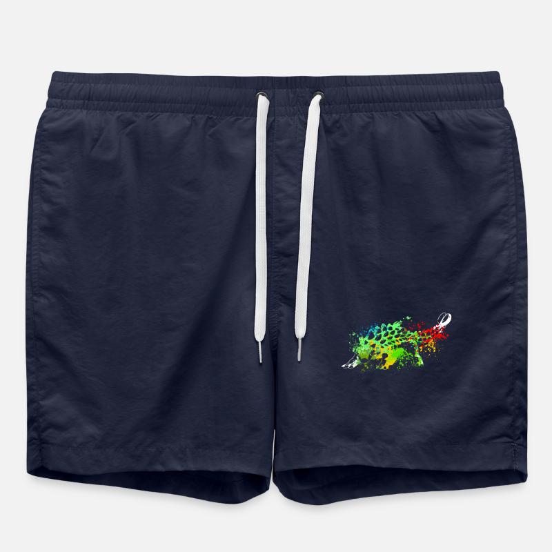 Splash art Dinosaur Ankylosaurus - Swim Trunks - french navy