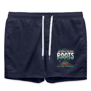 Généalogie Dire - Short de bain - bleu marine - Devant - AI Model Male 185 light (185cm)
