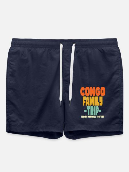 Congo Family Trip Holidays - Swim Trunks - french navy