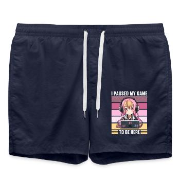 Gaming Console PC Gamer Girl Gamer Girl - Swim Trunks - french navy - Front - AI Model Male 185 light (185cm)