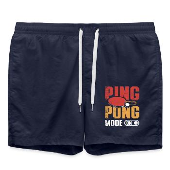 Table tennis Ping pong mode on - Swim Trunks - french navy - Front - AI Model Male 185 light (185cm)