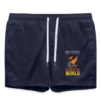 Meteorologist Meteorology Meteorite Meteor - Swim Trunks - french navy - Front - AI Model Male 185 light (185cm)