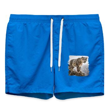 Snow Leopard Snow Leopard - Swim Trunks - cobalt blue - Front