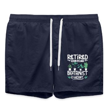 Retired but always a botanist at heart - Badeshorts - French Navy - Vorne - AI Model Male 185 light (185cm)