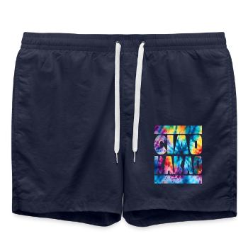 Ciao Cacao Hippie Batik - Short de bain - bleu marine - Devant - AI Model Male 185 light (185cm)