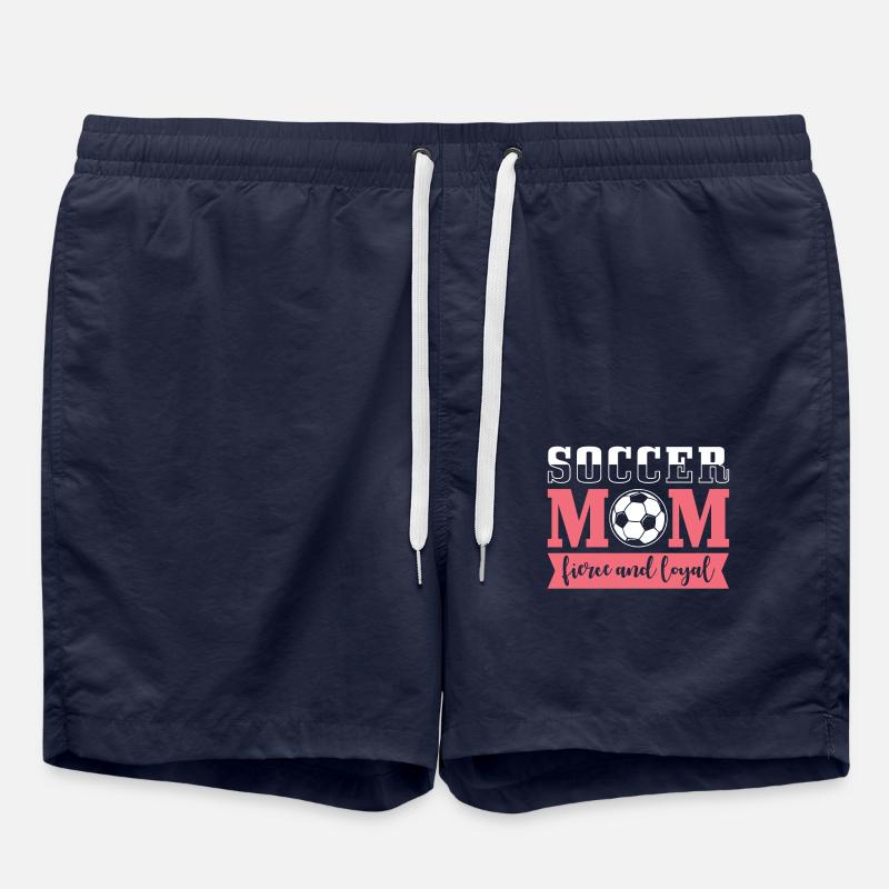 Fußball Mama Mutter Am Tag Trainer am Spieltag - Badeshorts - French Navy