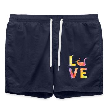 Les serpents aiment - Short de bain - bleu marine - Devant - AI Model Male 185 light (185cm)