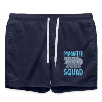 Manatee spuad - Swim Trunks - french navy - Front - AI Model Male 185 light (185cm)
