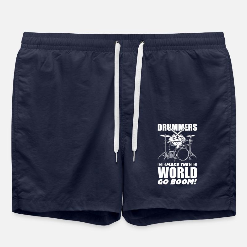 Drummer Quote Gift Drums - Swim Trunks - french navy