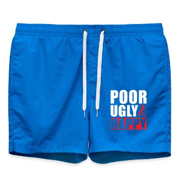 Pauvre moche et heureux - Short de bain - cobalt blue - Devant