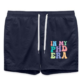 PHD Retro Groovy In Meiner PHD Ära - Badeshorts - French Navy - Vorne - AI Model Male 185 light (185cm)