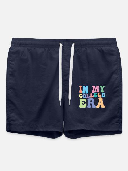 College Retro Groovy Student - Swim Trunks - french navy