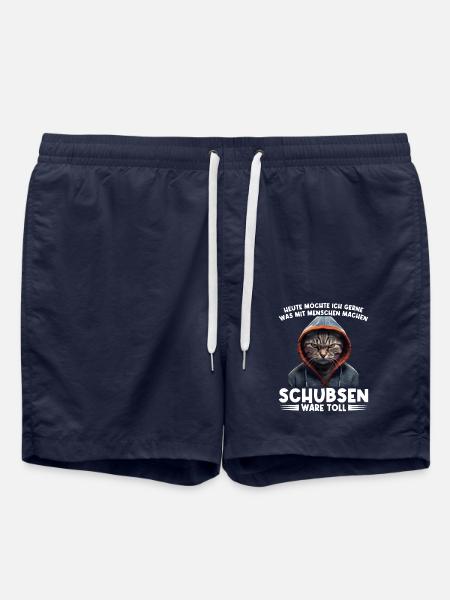 Gerne was mit Menschen machen schubsen wäre toll - Badeshorts - French Navy