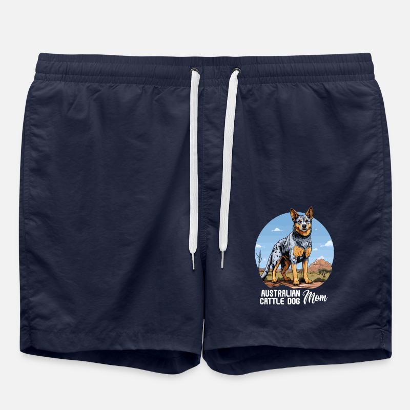 Hund Bouvier australien - Short de bain - bleu marine