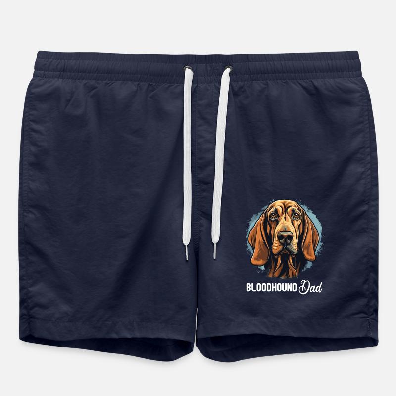 Dog Bloodhound - Swim Trunks - french navy