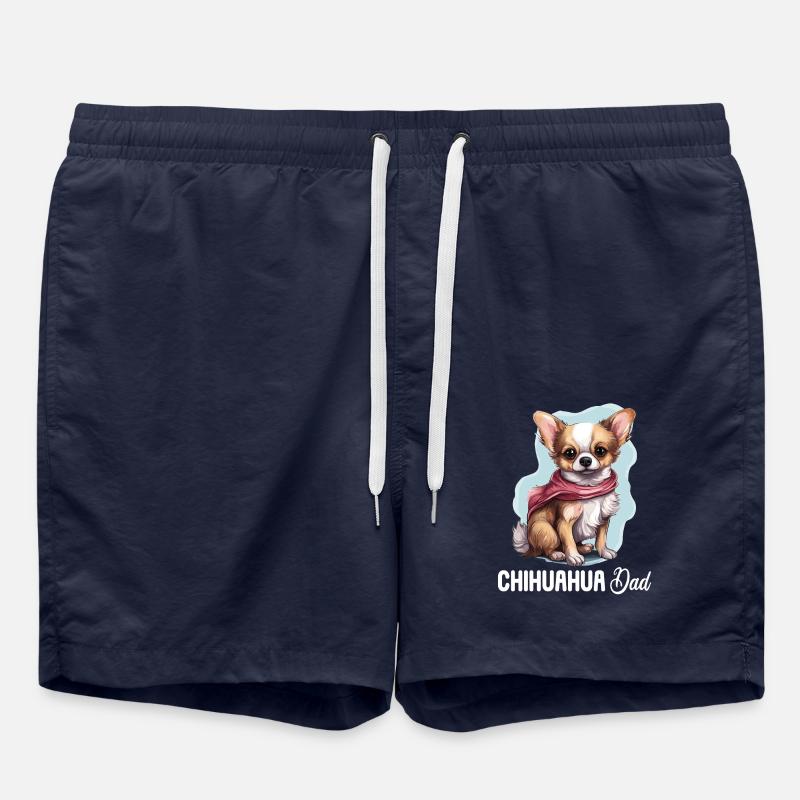 Chien Chihuahua - Short de bain - bleu marine