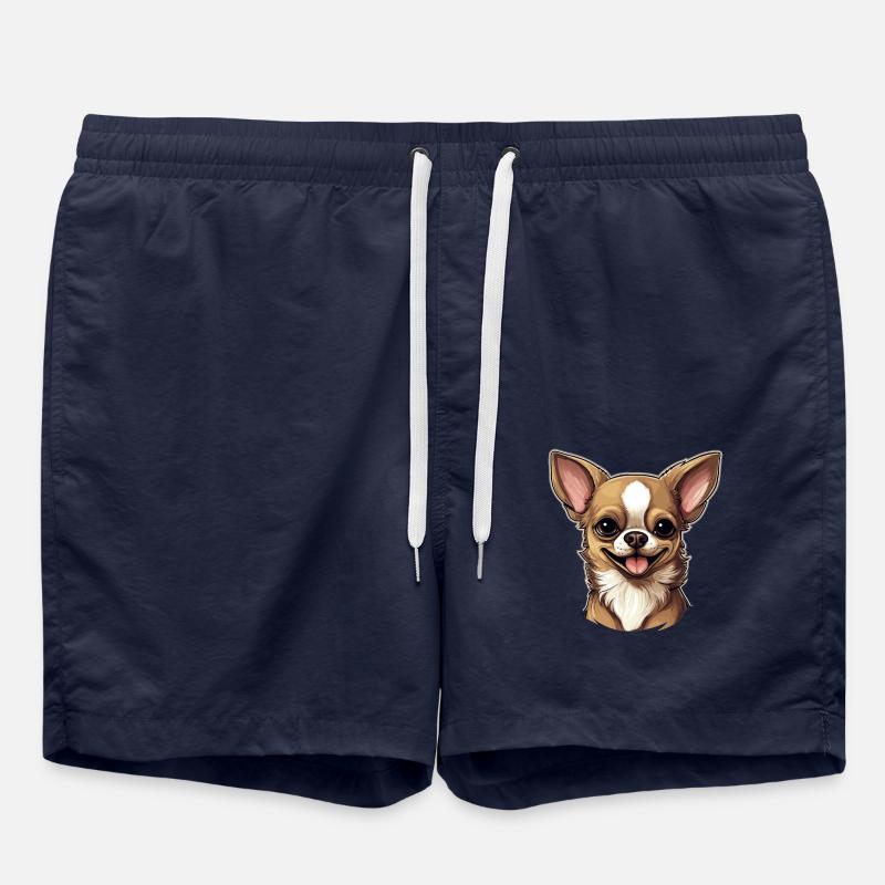 Chien Chihuahua - Short de bain - bleu marine