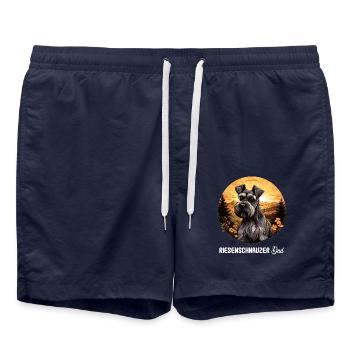 Giant Schnauzer - Swim Trunks - french navy - Front - AI Model Male 185 light (185cm)