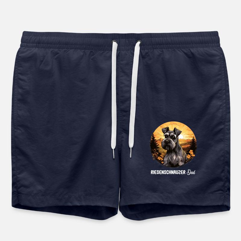 Giant Schnauzer - Swim Trunks - french navy