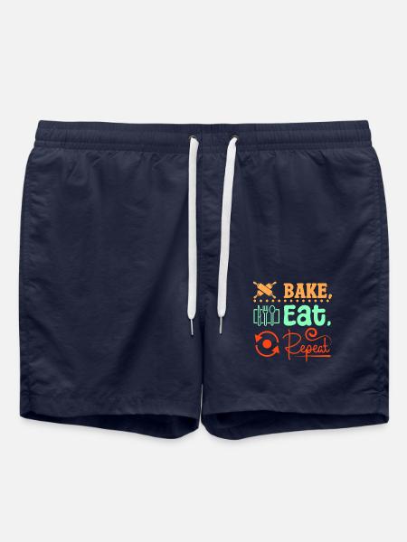 Baking bread eat repeat - Swim Trunks - french navy