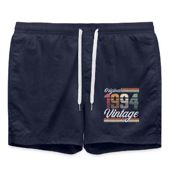 1994 Year of birth 30th birthday Vintage - Swim Trunks - french navy - Front - AI Model Male 185 light (185cm)