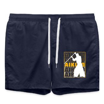Aikido - Badeshorts - French Navy - Vorne - AI Model Male 185 light (185cm)