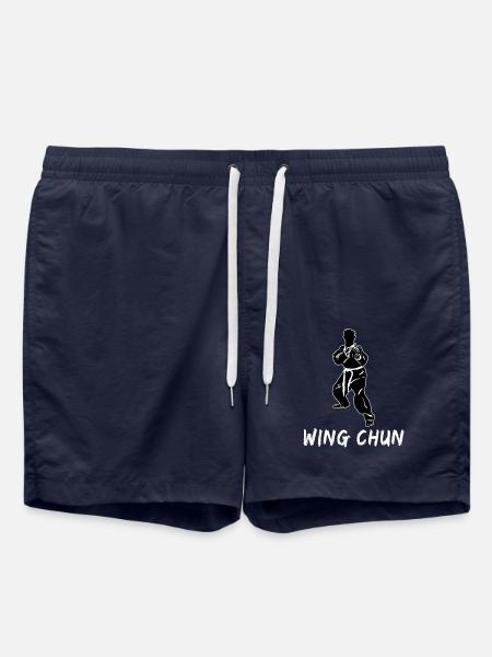 Wing Chun - Short de bain - bleu marine