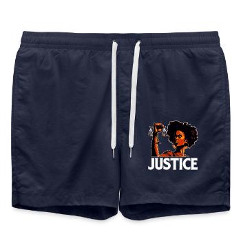 Justice - Short de bain - bleu marine - Devant - AI Model Male 185 light (185cm)