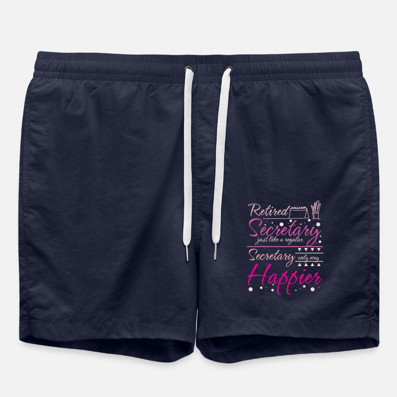 Retraité heureux secrétaire d’école - Short de bain - bleu marine