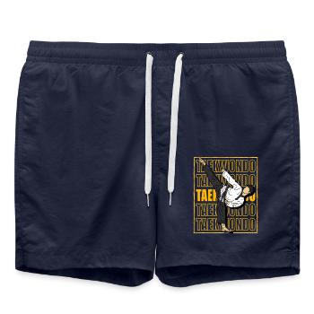 Taekwondo - Short de bain - bleu marine - Devant - AI Model Male 185 light (185cm)