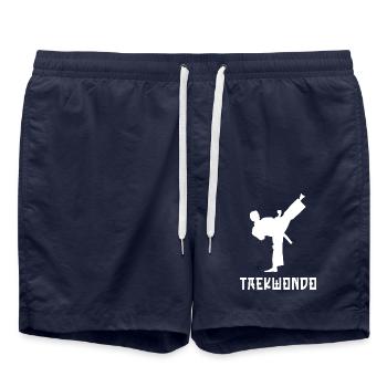Taekwondo - Short de bain - bleu marine - Devant - AI Model Male 185 light (185cm)