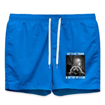 Permet de manger des ordures et de se faire frapper par un raton laveur - Short de bain - cobalt blue - Devant