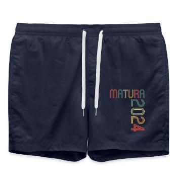 Matura Jeunes Filles Femmes et Hommes Matura 2024 - Short de bain - bleu marine - Devant - AI Model Male 185 light (185cm)