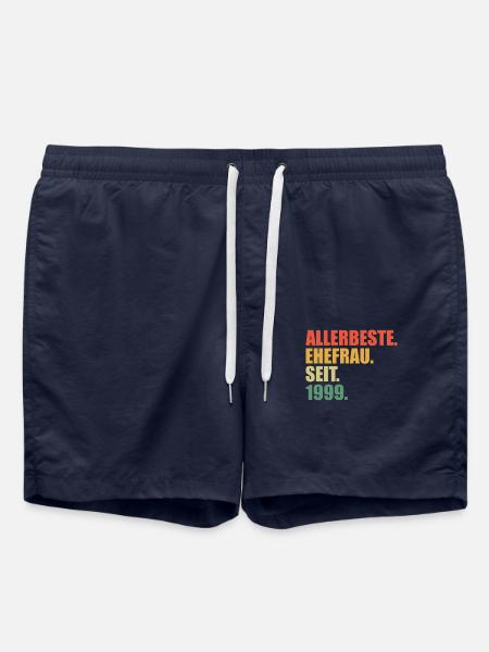 Migliore moglie dal 1999 25° anniversario di matrimonio - Costume a pantaloncino - blu navy